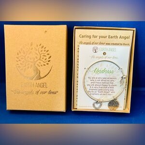 Earth Angel Charm Bracelet Silver Kindness bracelet